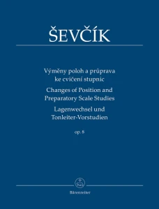 Otakar Sevcik: Changes of Position and Preparatory Scale Studies op. 8 - nuty na skrzypce