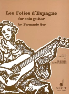 Fernando Sor: Les Folies d'Espagne for solo Guitar - Reginald Smith Brindle - nuty na gitarę klasyczną