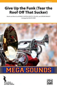 Mega Sounds for Marching Band: Parliament - Give Up the Funk (Score & Parts) - Ralph Ford - nuty na młodzieżową marszową orkiestrę dętą