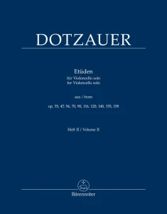 Justus Johann Friedrich Dotzauer: Etuden - Etudes - Etiudy tom 2 z opp. 35, 47, 54, 70, 90, 116, 120, 148, 155, 158 - nuty na wiolonczelę