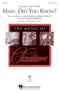 Mark Lowry & Buddy Greene: Mary Did You Know - Roger Emerson - kolęda Mario czy ty wiesz - nuty na chór żeński SSA