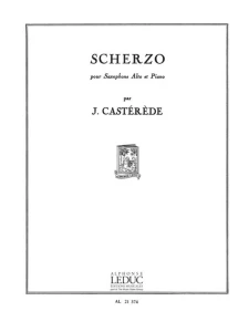 Jacques Casterede: Scherzo pour Saxophone Alto et Piano - nuty na saksofon altowy i fortepian