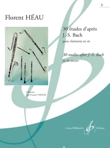 30 Etudes d'Apres J. S. Bach pour Clarinette Volume 1 - Florent Heau - nuty na klarnet