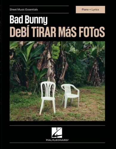 Bad Bunny: Debi Tirar Mas Fotos (Piano + Lyrics) - 14 piosenek - nuty na fortepian, akordy, słowa