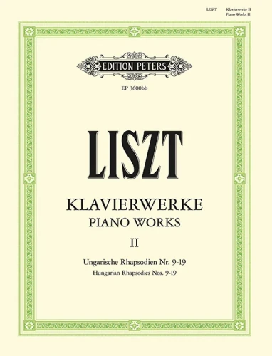 Ferenc Liszt: Klavierwerke II - Piano Works 2 - utwory fortepianowe część 2 - rapsodie węgierskie 9-19