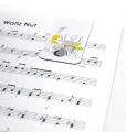 Muzyczna zakładka magnetyczna - perkusista i muzyczny cytat