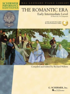 The Romantic Era: Early Intermediate Level (+ audio online) - 22 utworów 14 kompozytorów o średnim poziomie trudności - nuty na fortepian