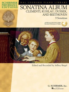Sonatina Album for Piano (+ audio online) - 9 sonatin wybór pedagogiczny - nuty na fortepian dla średnio-zaawansowanych