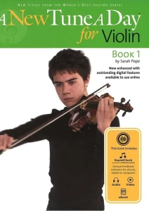 A New Tune A Day for Violin: Book 1 (+ audio i video online) - szkoła gry na skrzypcach - Sarah Pope