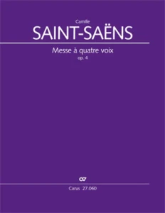Camille Saint-Saens: Messe A Quatre Voix op. 4 - Msza na 4 głosy - nuty na orkiestrę - partytura