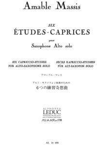 Amable Massis: Six Etudes Caprices pour Saxophone Alto Solo - nuty na saksofon altowy