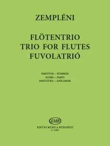 Laszlo Zempleni: Trio for Flutes - nuty na trio fletowe