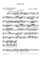 Gabriel Faure: Piece pour Saxophone Alto et Piano - Theodore Doney - nuty na saksofon altowy i fortepian