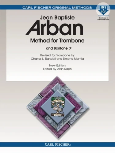 Jean Baptiste Arban: Method for Trombone and Baritone - Alan Raph (+ audio online) - szkoła gry na puzonie klucz basowy