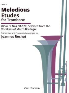 Bordogni: 120 Melodious Etudes for Trombone Book 3 Nos 91-120 - Joannes Rochut - etiudy melodyczne na puzon