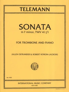 Georg Philipp Telemann: Sonata F-moll TWV 41:f1 - Allen Ostrander - nuty na puzon