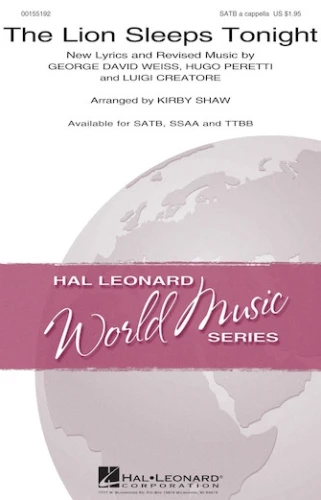 The Lion Sleeps Tonight - Kirby Shaw - nuty na chór żeński SSAA