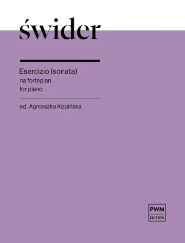 Józef Świder: Esercizio (sonata) - nuty na fortepian