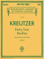 Rodolphe Kreutzer: Forty Two Studies transcribed for the Viola - 42 etiudy - nuty na altówkę solo - Walter Blumenau