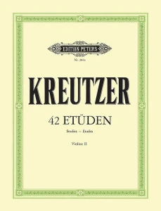 Rodolphe Kreutzer: 42 Etudes or Caprices - Violin II Accompaniment - etiudy Kreutzera - akompaniament skrzypcowy drugie skrzypce