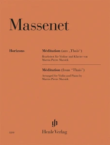Jules Massenet: Meditation from Thais edition for Violin and Piano - Medytacja z opery Thais - nuty na skrzypce z fortepianem