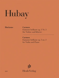 Jeno Hubay: Carmen Fantaisie brillante op. 3 nr 3 for Violin and Piano - fantazja brilliant - nuty na skrzypce z fortepianem