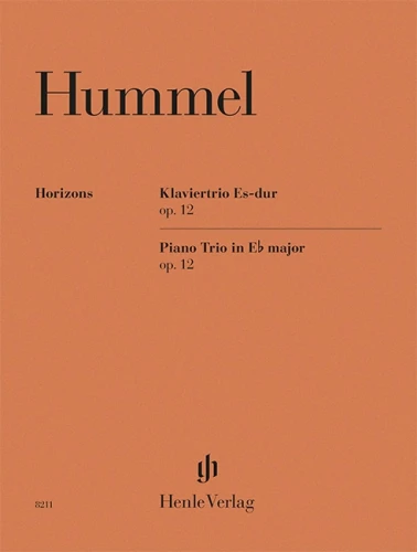 Johann Nepomuk Hummel: Piano Trio E flat major op. 12 - trio fortepianowe Es-dur - nuty na skrzypce, wiolonczelę i fortepian