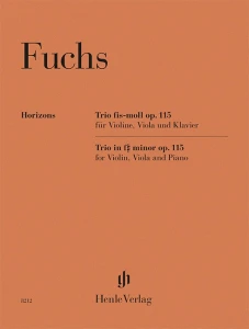 Robert Fuchs: Trio f sharp minor op. 115 for Violin, Viola and Piano - trio Fis-moll - nuty na skrzypce, altówkę i fortepian