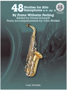 Ferling: 48 Studies for The Alto Saxophone In Eb op. 31 (+ audio online) - Daniel Schmidt, John Walker - etiudy na saksofon altowy i fortepian