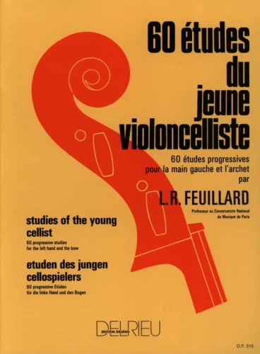 Louis R. Feuillard: 60 Etudes du jeune violoncelliste - Studies of the young cellist - 60 etiud dla młodych wiolonczelistów - nuty na wiolonczelę