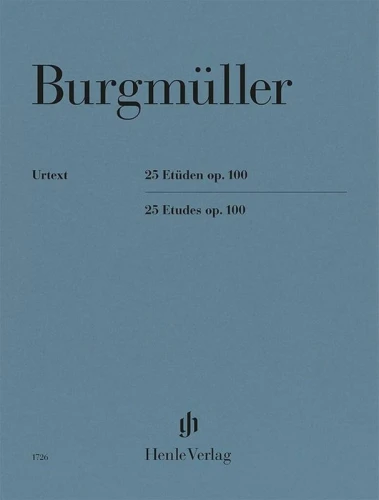 Friedrich Burgmuller: 25 Etudes op. 100 - dwadzieścia pięć etiud - nuty na fortepian