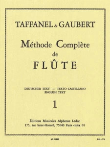 Paul Taffanel, Philippe Gaubert: Methode Complete de Flute Volume 1 - szkoła gry na flecie poprzecznym
