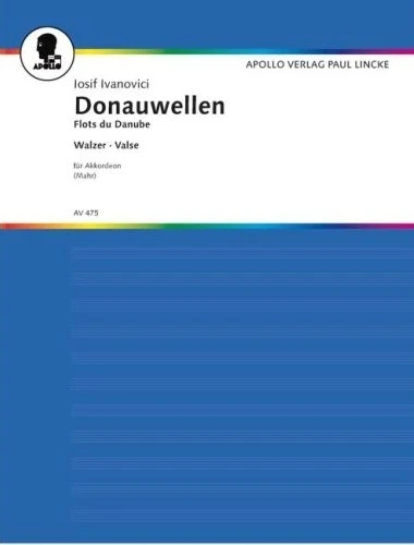 Josef Ivanovici: Donauwellen - Flots du Danube - walc Fale Dunaju - nuty na akordeon