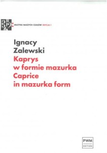 Kaprys w formie mazurka na wiolonczelę solo - nuty na wiolonczelę - Ignacy Zalewski