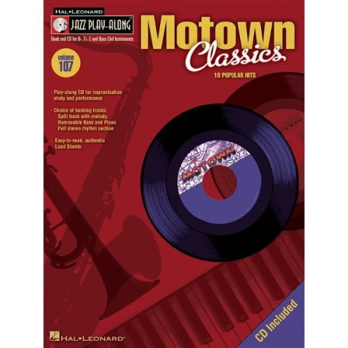 Motown Classics - Jazz Play-Along Volume 107 - nuty na instrumenty C, Bb, Eb (+ płyta CD)