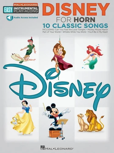 Disney for Horn: 10 Classic Songs (+ audio online) - łatwe nuty na waltornię (róg)