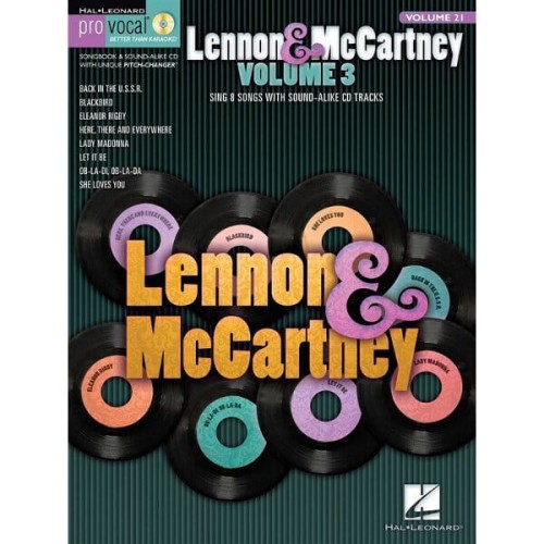 Pro Vocal Men's Edition Volume 21 - Lennon & McCartney Volume 3 - nuty na głos z tekstem i akordami gitarowymi (+ płyta CD)