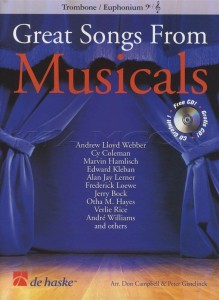 Great Songs From Musicals: Trombone or Euphonium BC/TC (+ płyta CD) - nuty na puzon lub eufonium - Don Campbell, Peter Gistelinck