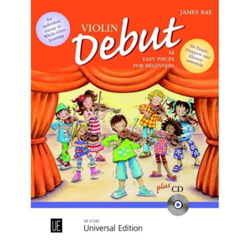 James Rae: Violin Debut (+ płyta CD) - 12 łatwych utworów dla początkujących na skrzypce solo lub w duecie