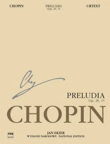 Fryderyk Chopin: Wydanie Narodowe tom 7A - Preludia op. 28, 45 - Jan Ekier - nuty na fortepian