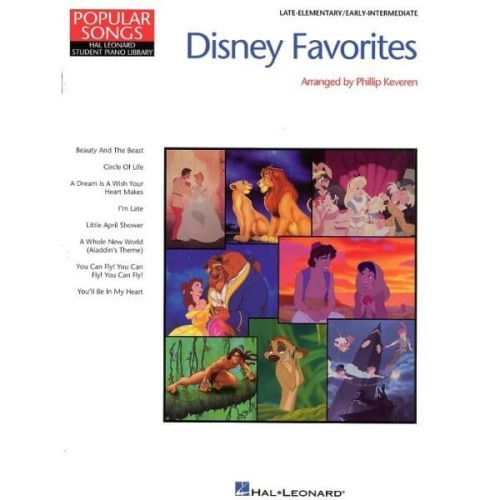 Popular Songs: Disney Favorites - melodia, nuty na pianino, akordy gitarowe - Philip Keveren