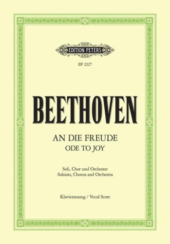 Ludwig van Beethoven: An die Freude - Ode To Joy - Oda do radości z Symfonii Nr. 9 d-Moll op. 125 - nuty na chór + wyciąg fortepianowy - Richard Hofmann