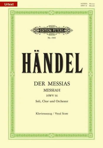 Georg Friedrich Händel: Der Messias - Messiah HWV 56 - Mesjasz - nuty na chór + wyciąg fortepianowy