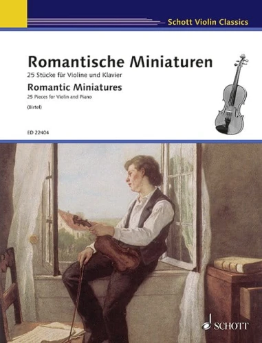 Romantic Miniatures - 25 Pieces for Violin and Piano - nuty na skrzypce i fortepian