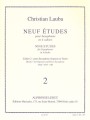 Christian Lauba: Neuf Etudes Pour Saxophones - Cahier 2 pour Saxophone Soprano et Tenor - ćwiczenia na saksofon sopranowy i tenorowy