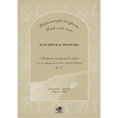 Andante varie pour le violon et viola op. 15 - nuty na skrzypce i altówkę - Joachim Kaczkowski, Zbigniew Plich