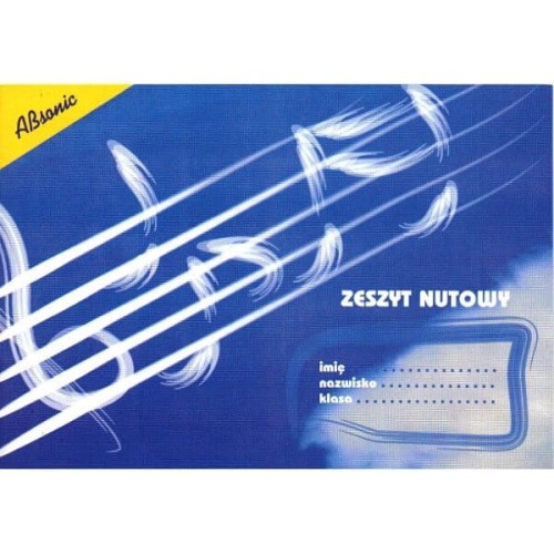Zeszyt nutowy zeszyt w pięciolinię A5 - 16 kartek