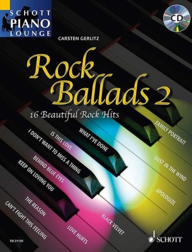Rock Ballads 2 - 16 pięknych rockowych hitów - Carsten Gerlitz - nuty na fortepian (+ płyta CD)