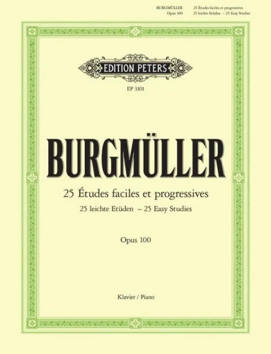 Johann Friedrich Burgmüller: 25 etudes faciles et progressives op. 100 - 25 łatwych etiud na fortepian