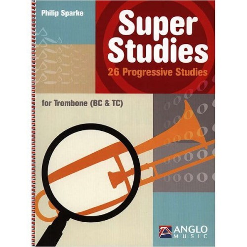 Philip Sparke - Super Studies - 26 Progressive Studies for Trombone (BC & TC) - etiudy na puzon